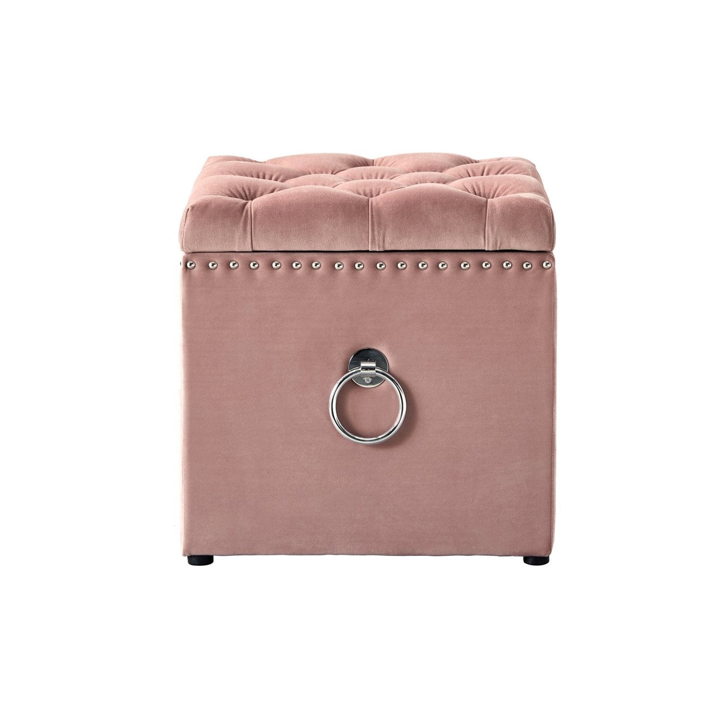 Ella Velvet Storage Ottoman