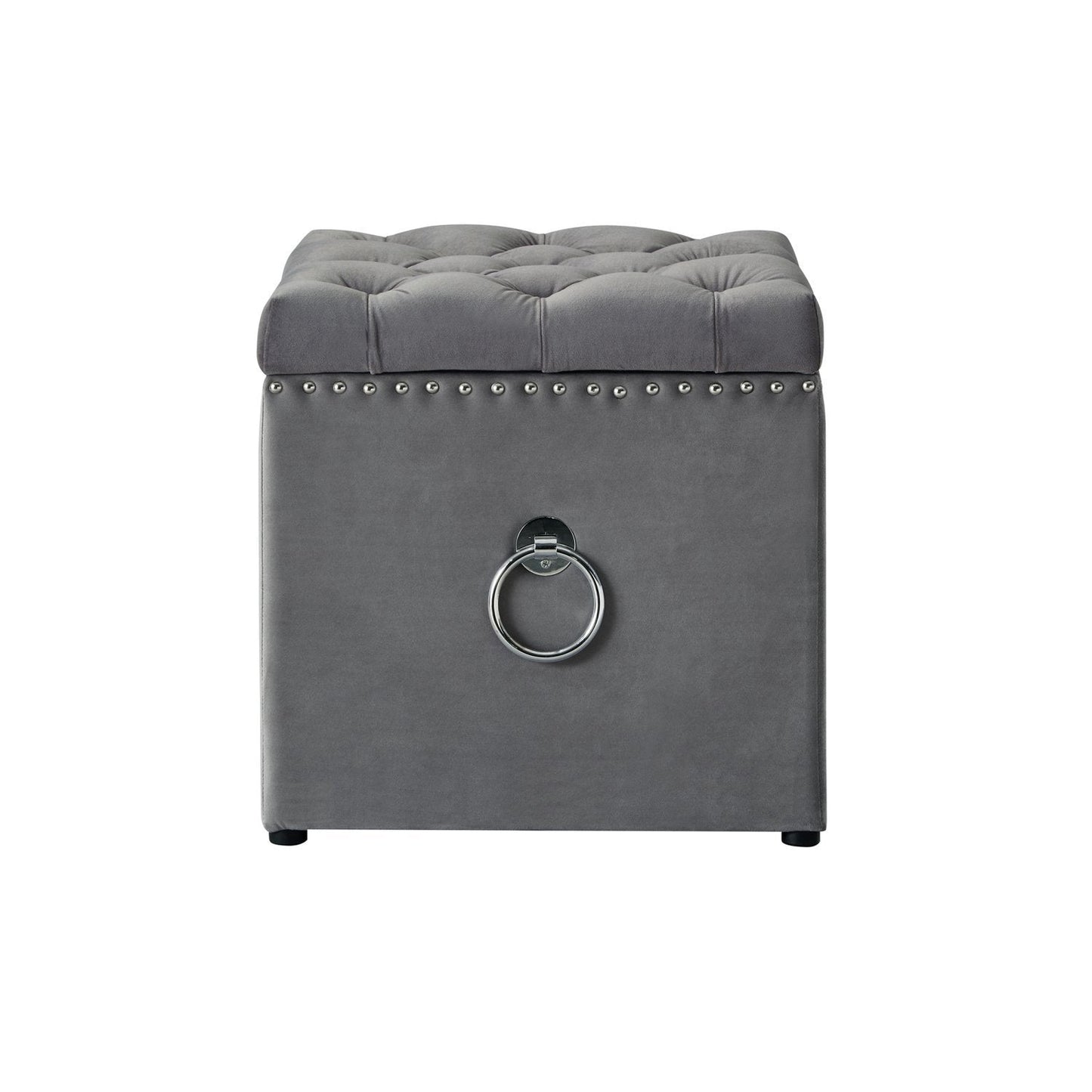 Ella Velvet Storage Ottoman