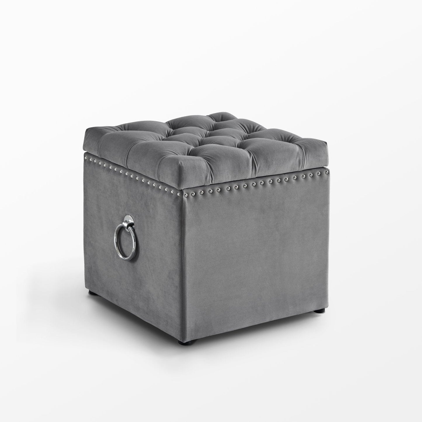 Ella Velvet Storage Ottoman