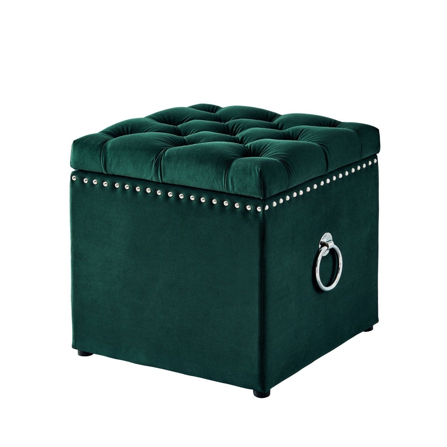 Ella Velvet Storage Ottoman