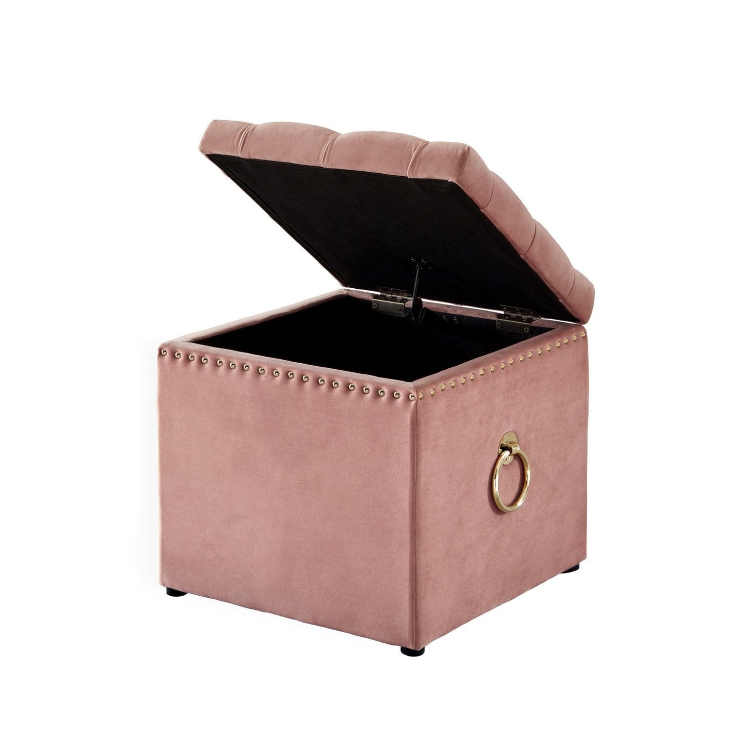 Ella Velvet Storage Ottoman