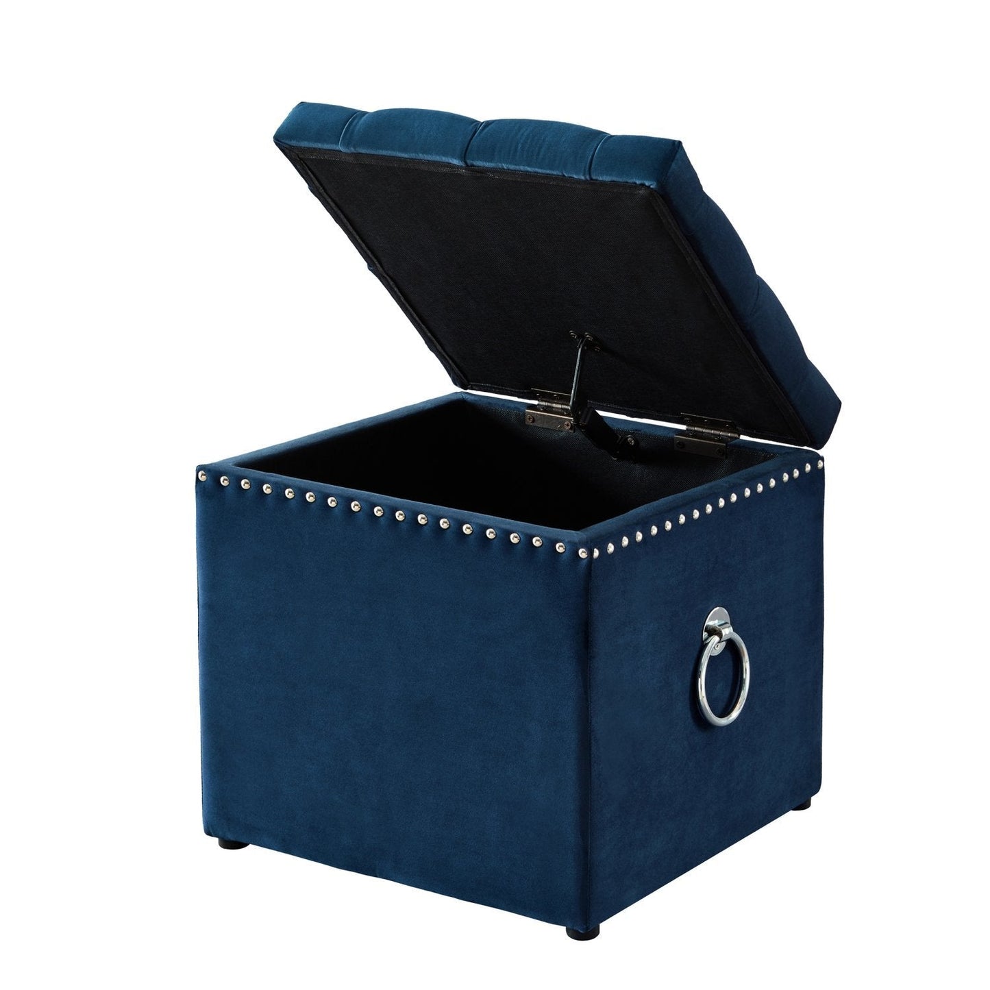 Ella Velvet Storage Ottoman