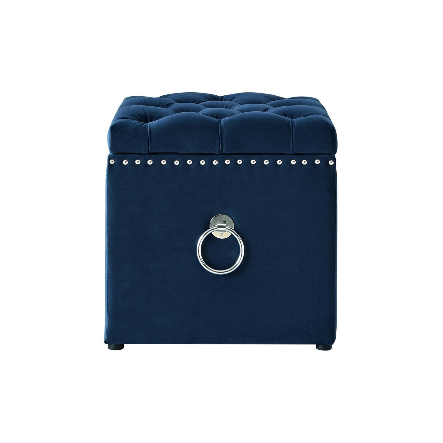 Ella Velvet Storage Ottoman