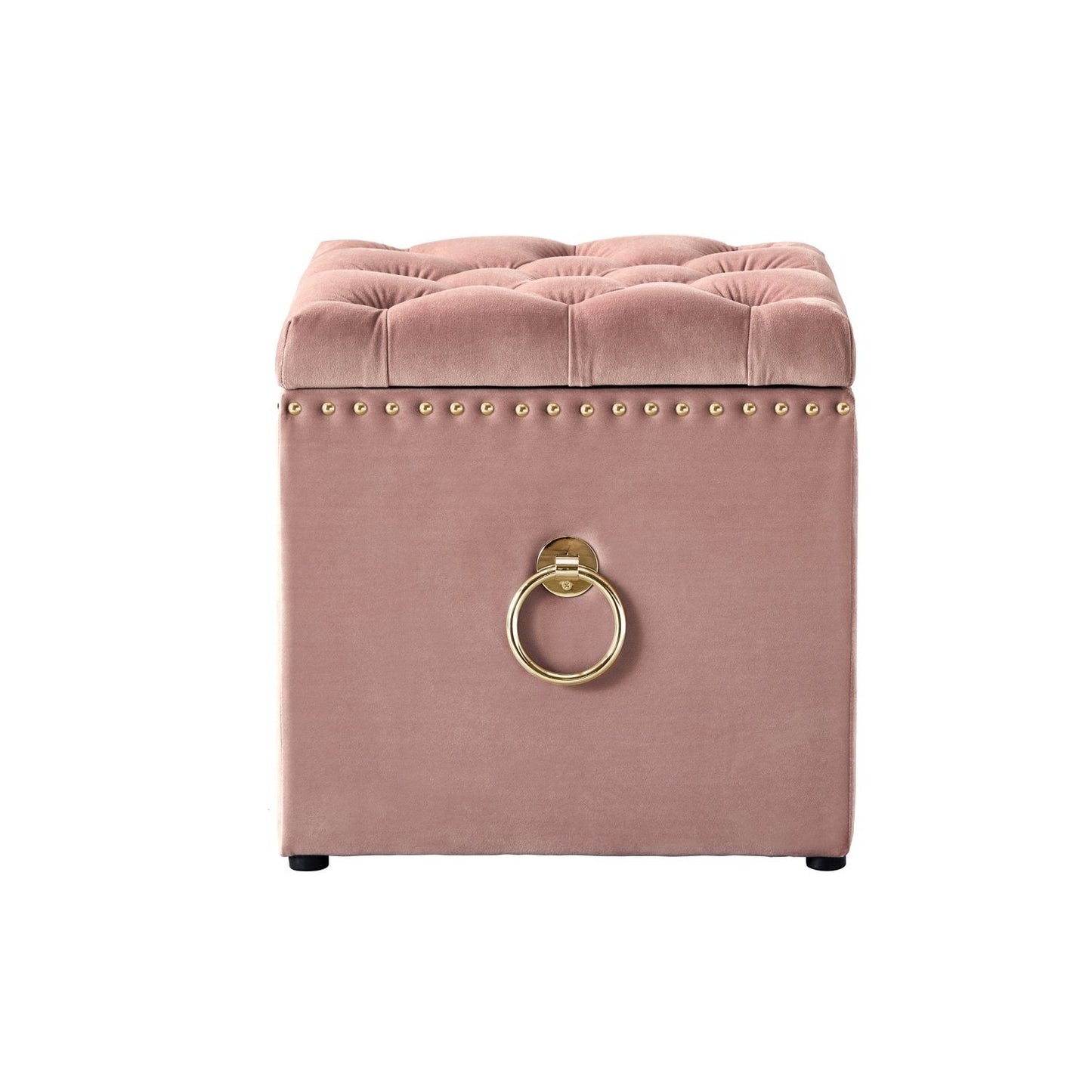 Ella Velvet Storage Ottoman