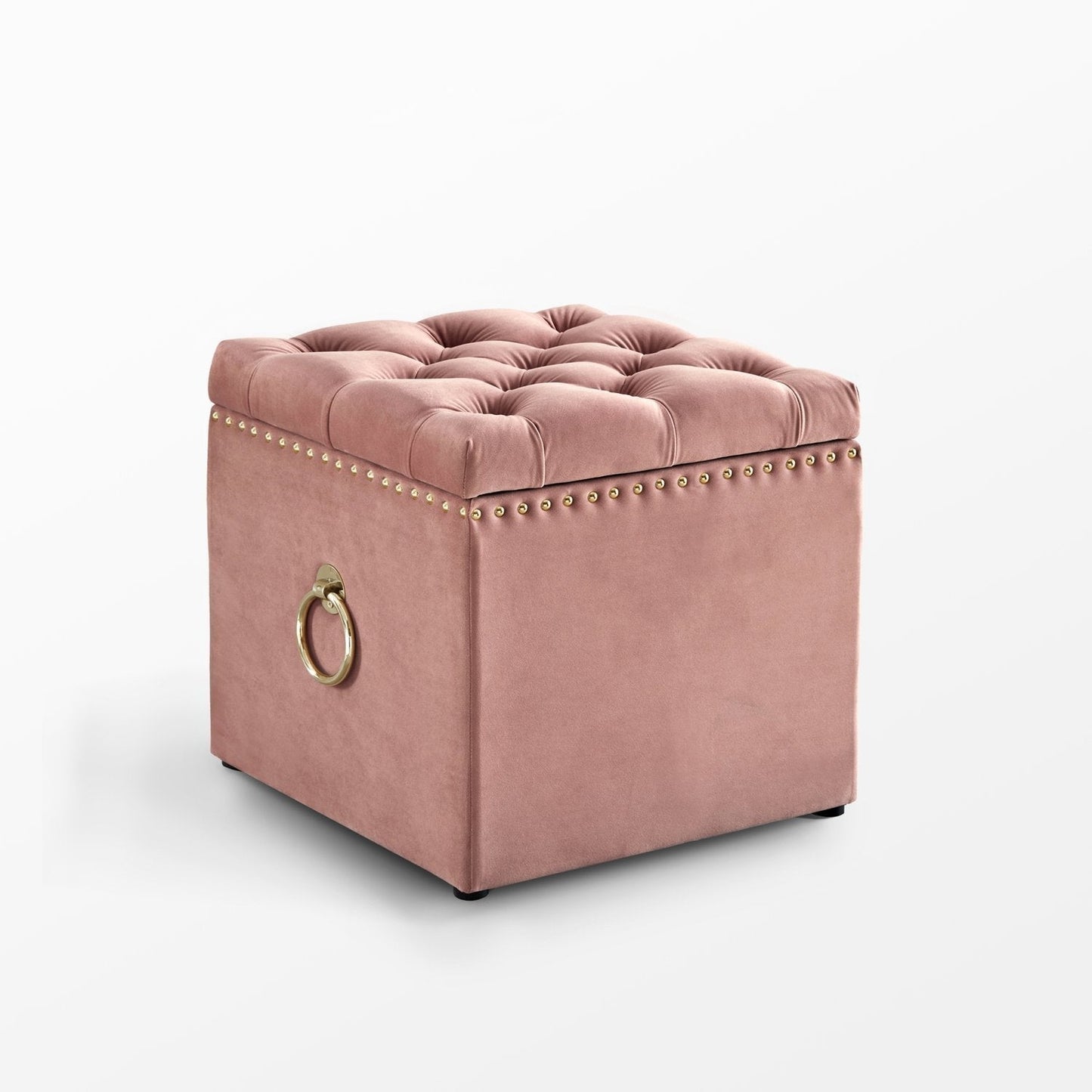 Ella Velvet Storage Ottoman