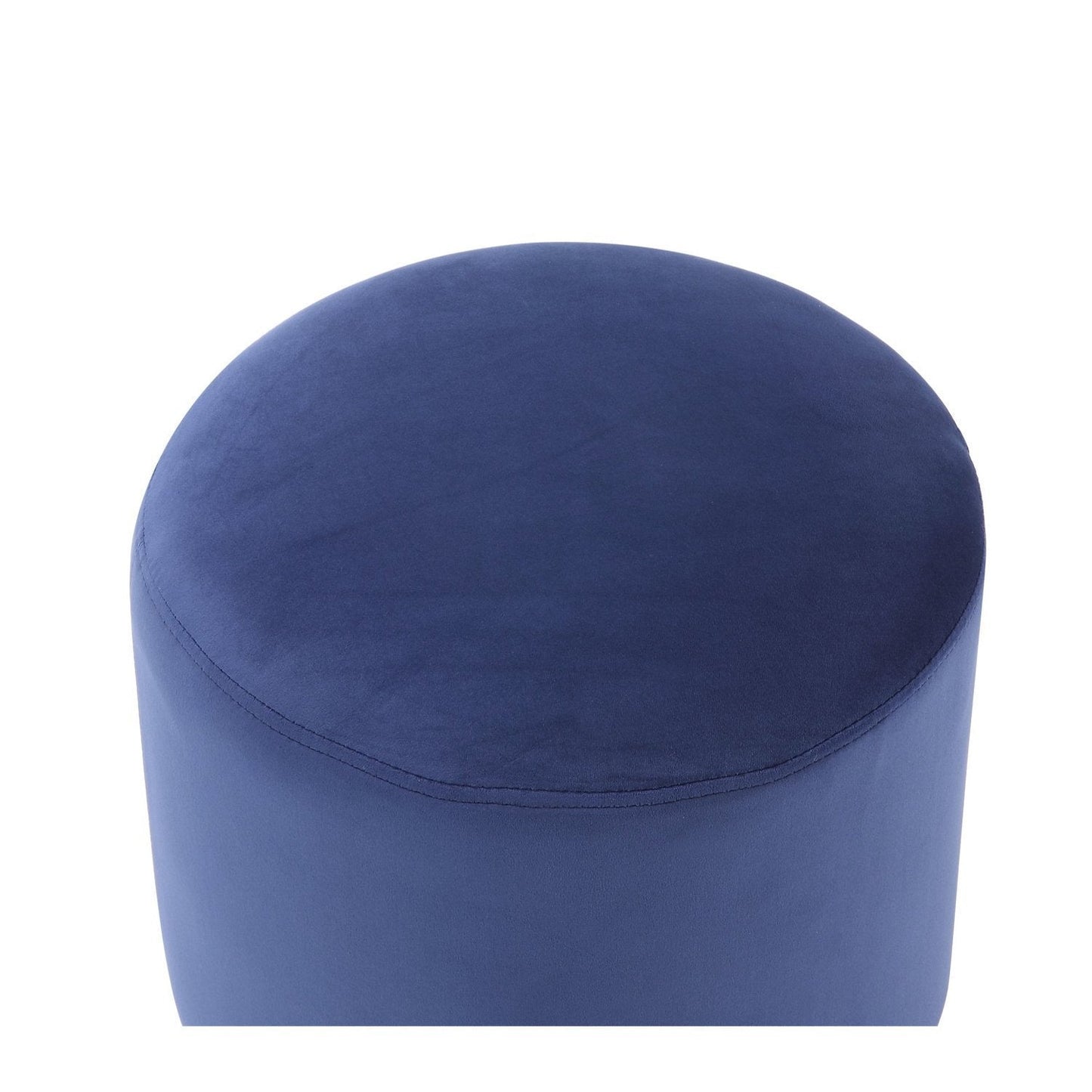 Elsa Velvet Round Ottoman