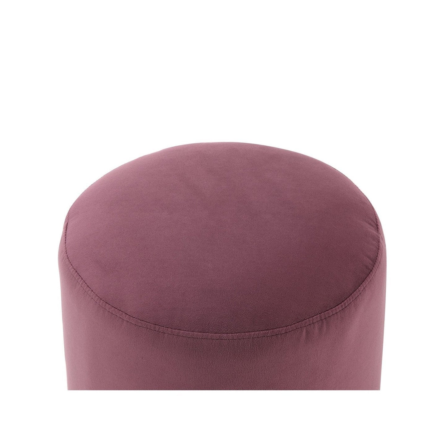 Elsa Velvet Round Ottoman