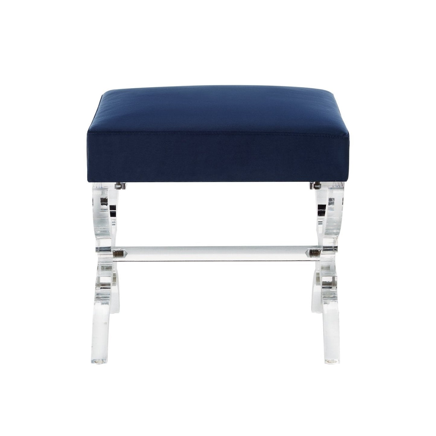 Giselle Velvet X-Leg Ottoman