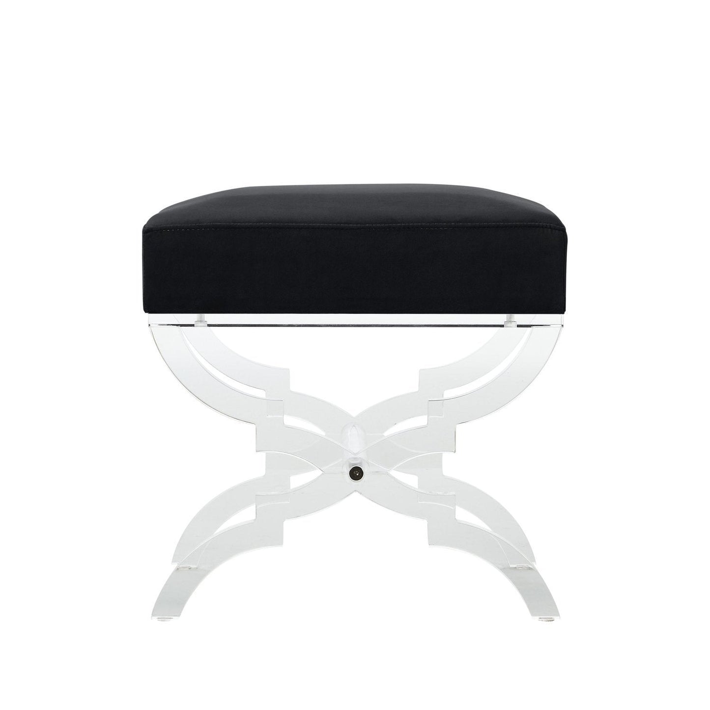 Giselle Velvet X-Leg Ottoman