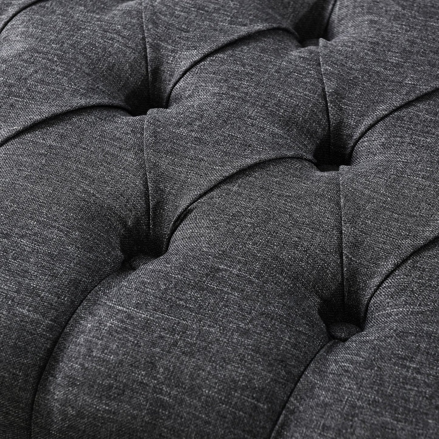 Louis Linen X-Leg Ottoman