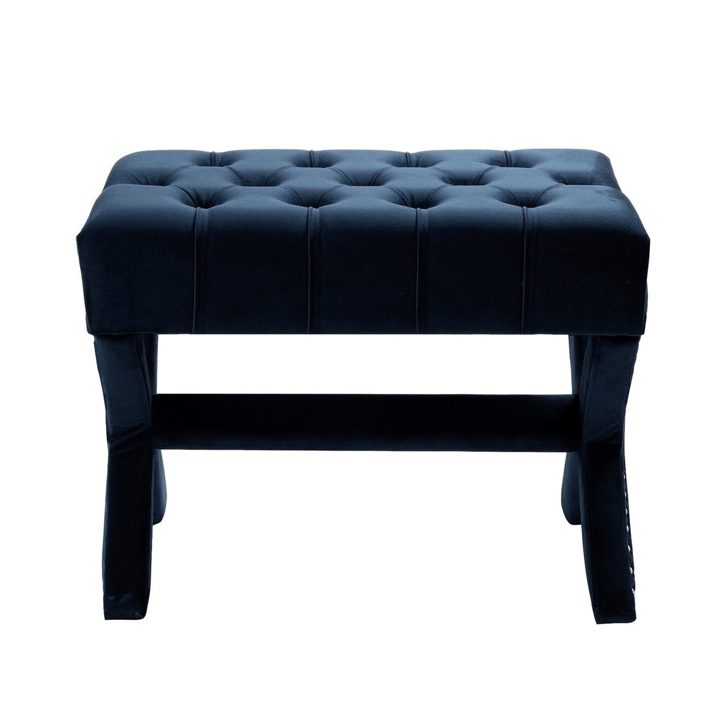 Louis Velvet X-Leg Ottoman