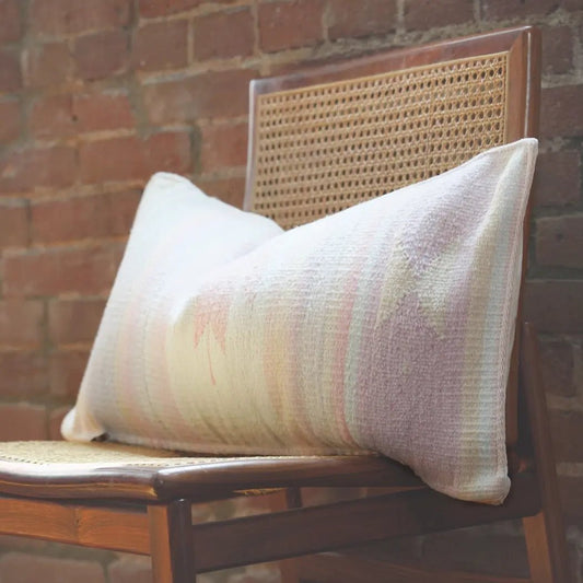 Pastel Pink and Purple Mexican | Lumbar Pillow