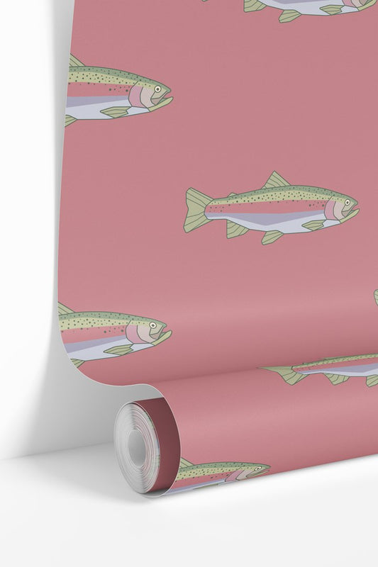 Pink Rainbow Trout Wallpaper