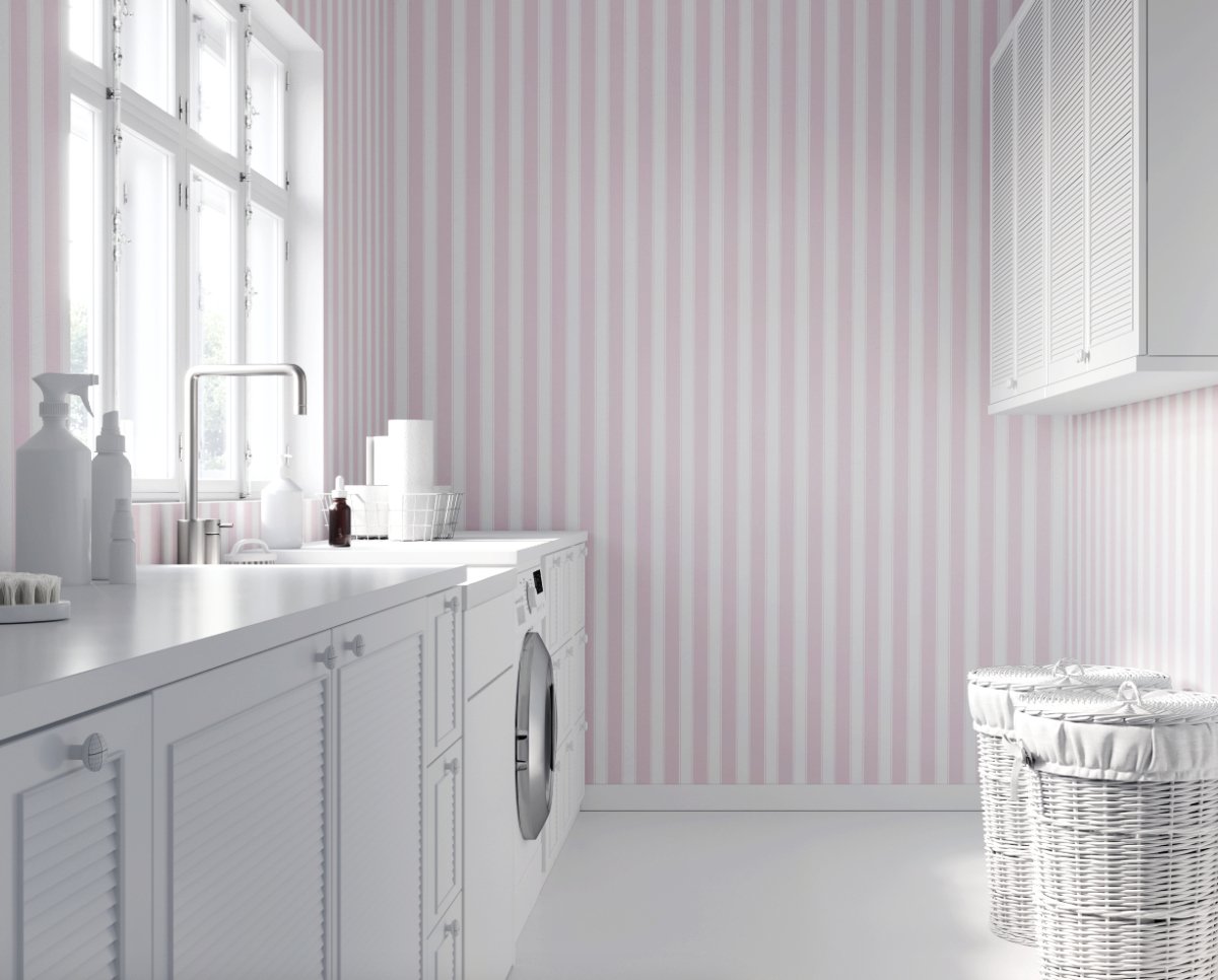 Pink Stripes Wallpaper