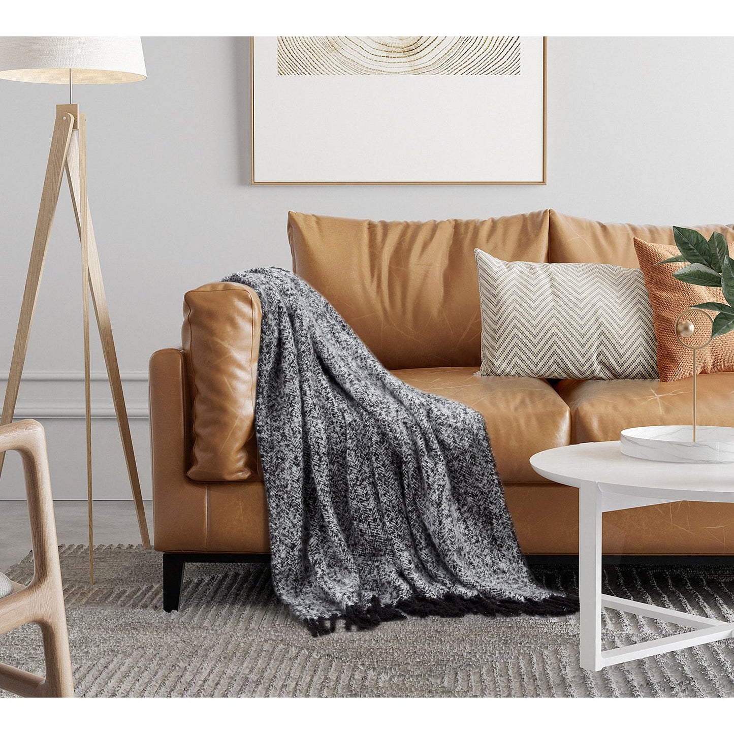 Samara Faux Mohair Throw