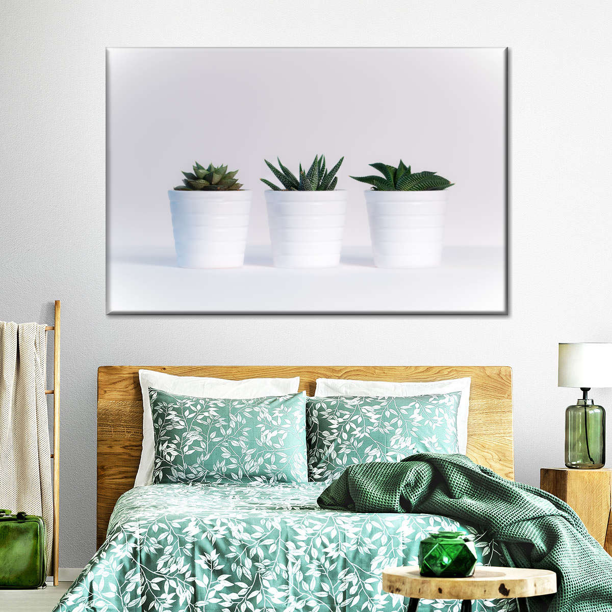 Three Succulents Wall Art