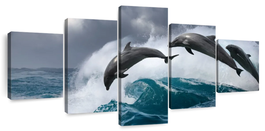 Leaping Dolphins Wall Art