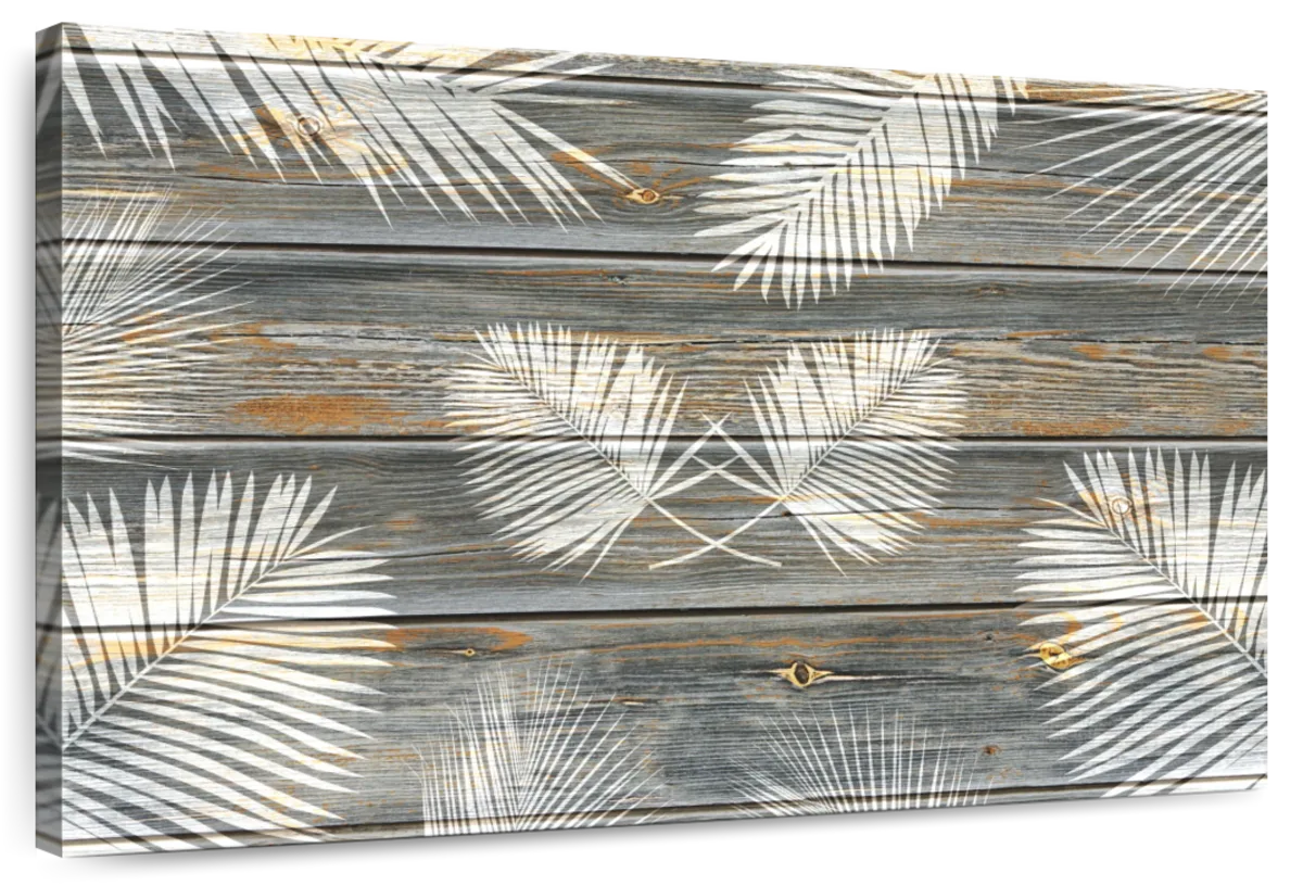 Wooden Palm Leaves Wall Art