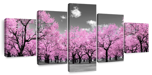 Pop Pink Forest Wall Art