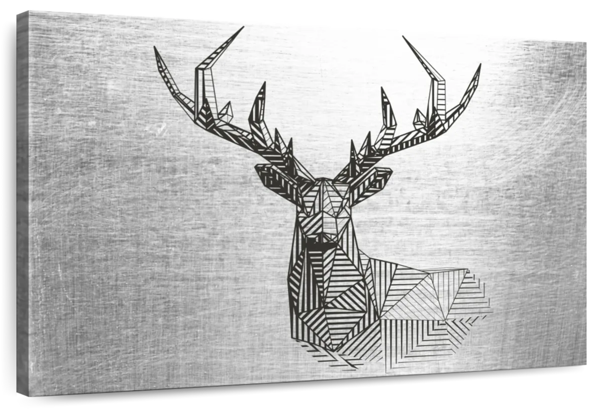 Geometric Deer Wall Art