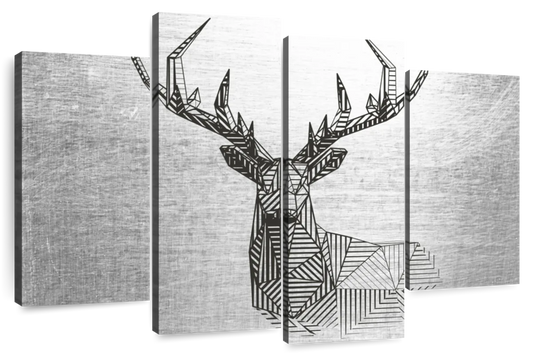 Geometric Deer Wall Art