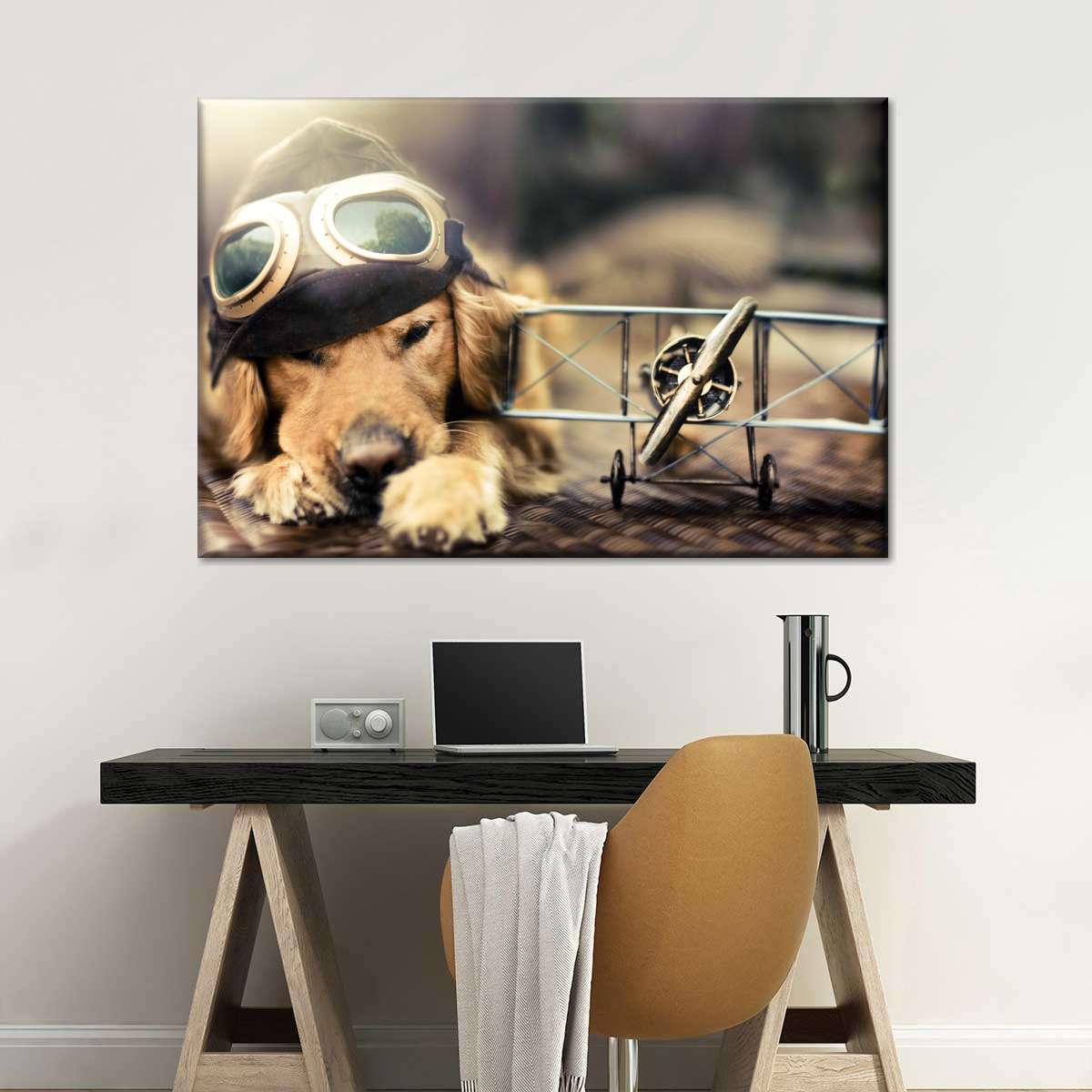 Dog Pilot Wall Art