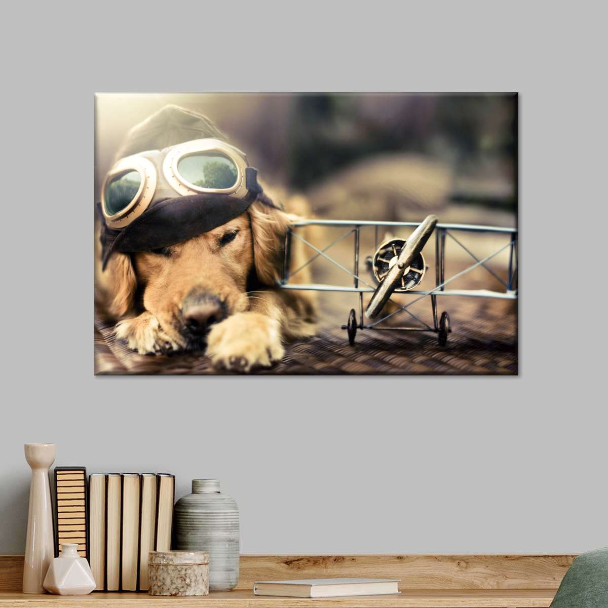 Dog Pilot Wall Art