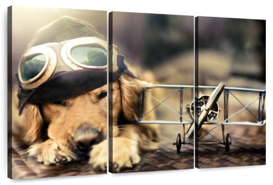 Dog Pilot Wall Art