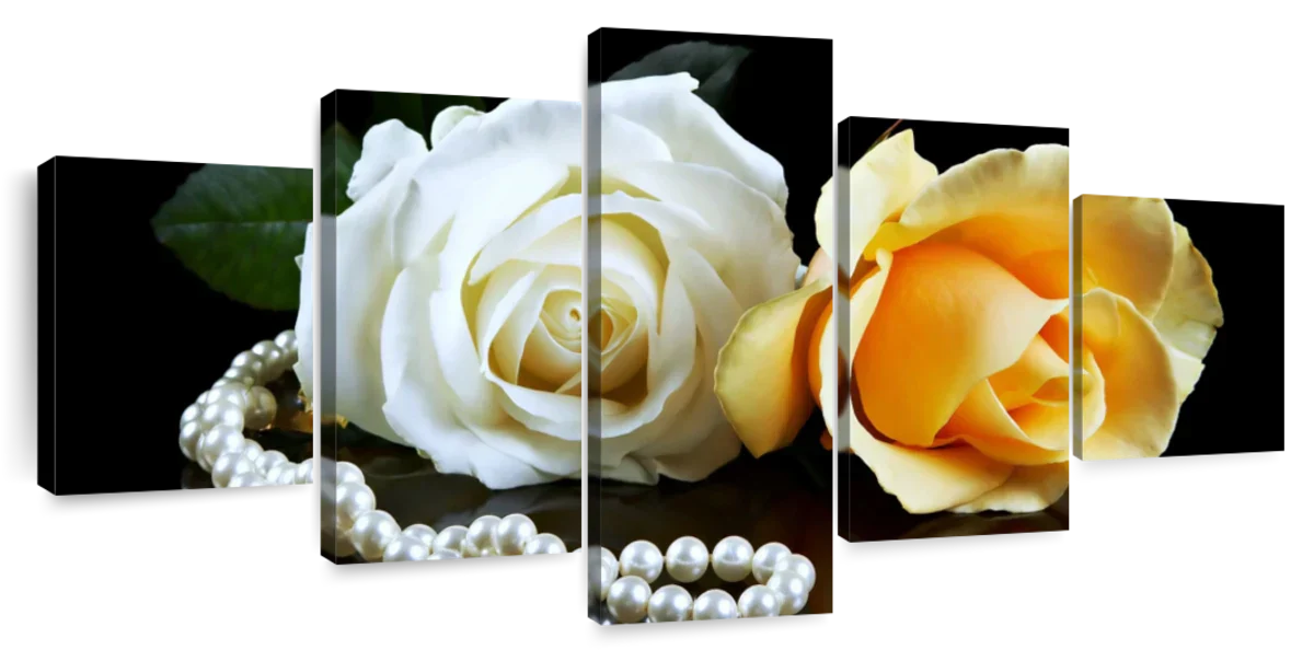 Pearls And Roses Wall Art