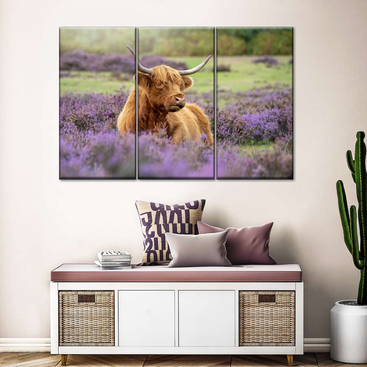 Highland Cow Paradise Wall Art