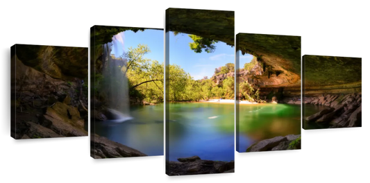 Hamilton Pool And Waterfall Wall Art