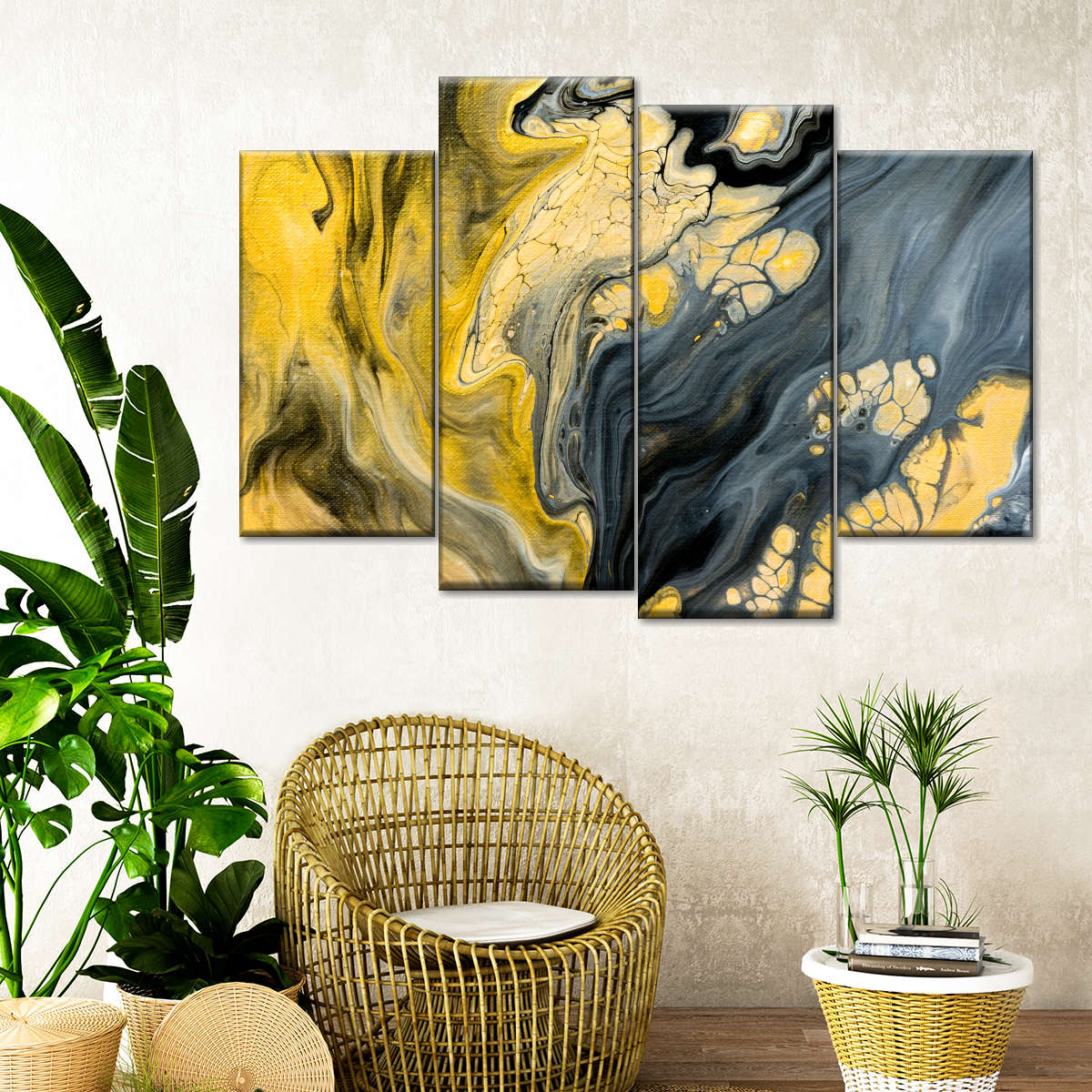 Marbled Abstract Wall Art