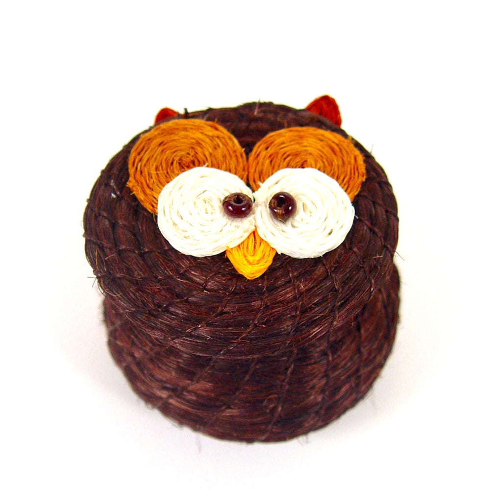 Owl Lidded Basket