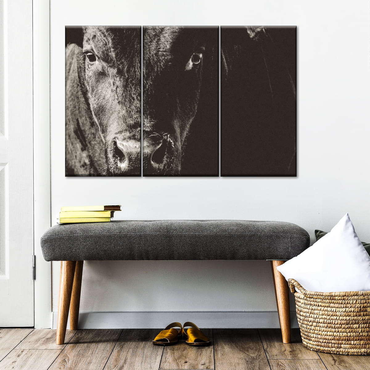 Black Angus Bull Wall Art