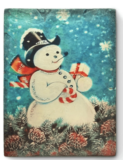 Snowman Memory Block Tile - Retired