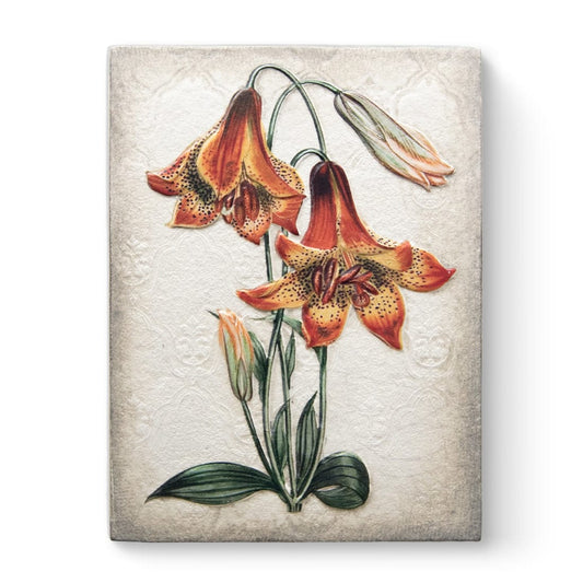 Tiger Lilies Memory Block Tile - Retired