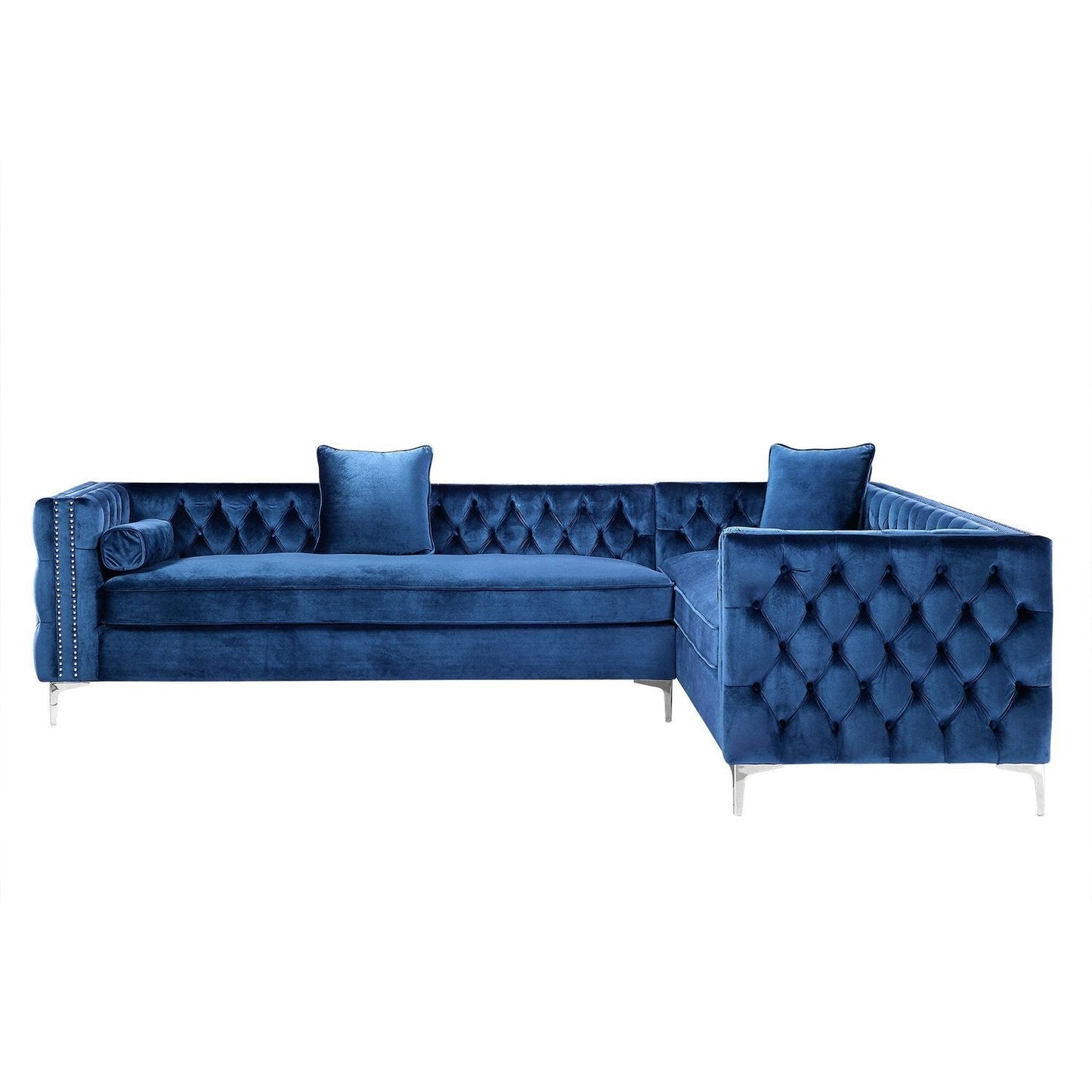 Giovanni Velvet Corner Sectional Sofa