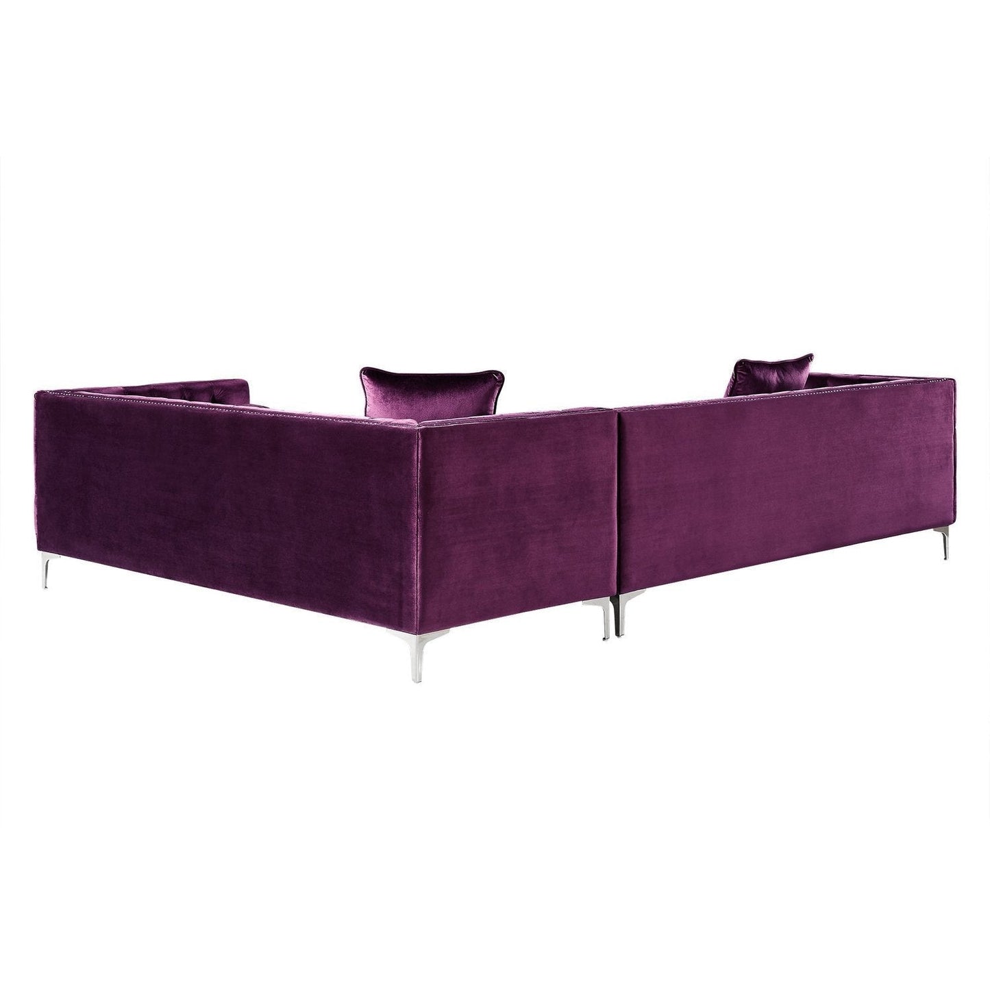 Giovanni Velvet Corner Sectional Sofa