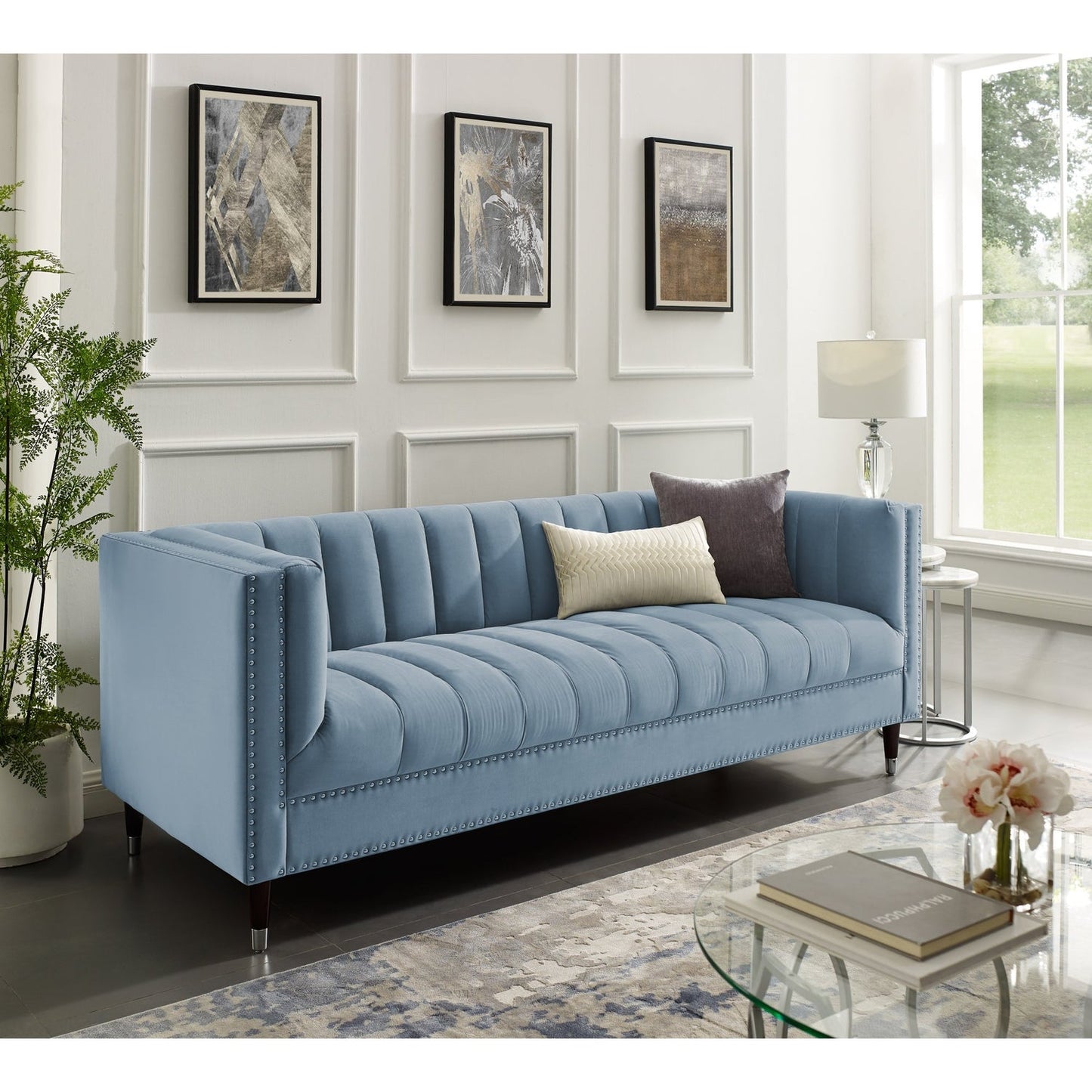 Milton Velvet Sofa