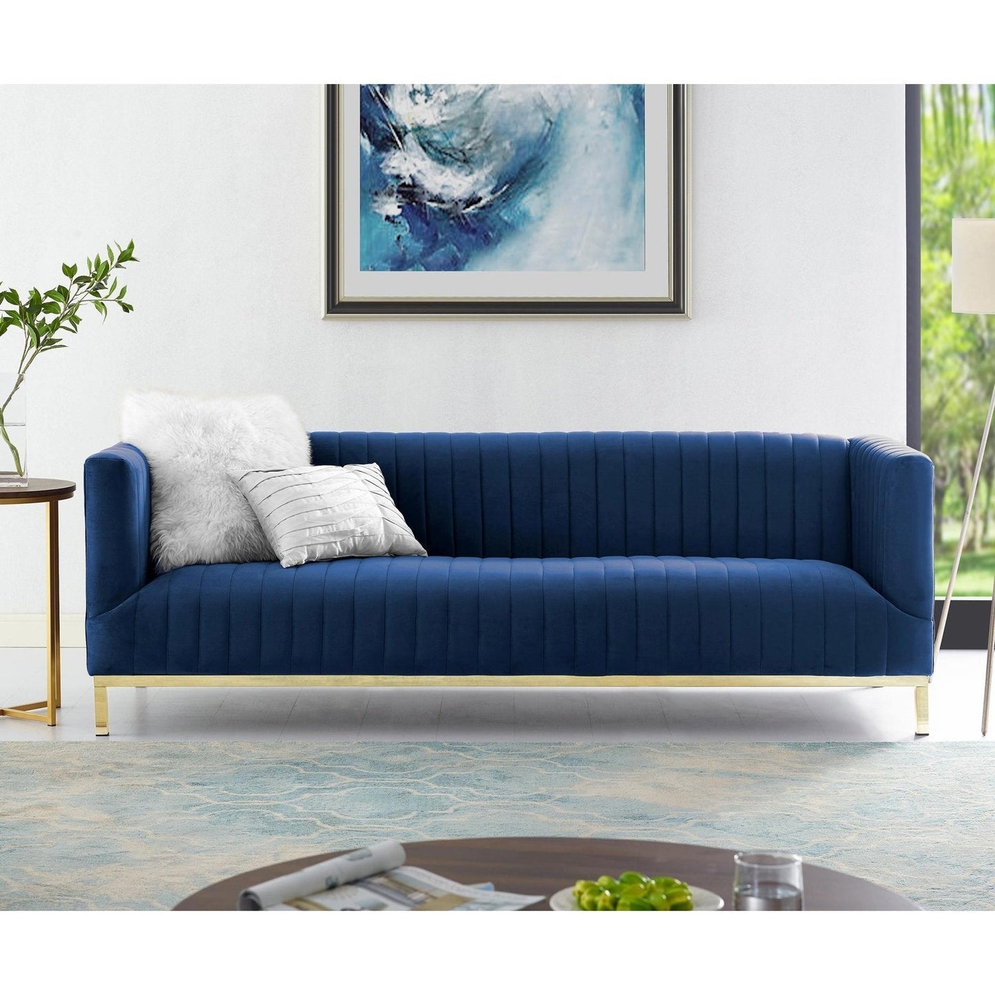 Sean Velvet 3-Seat Sofa