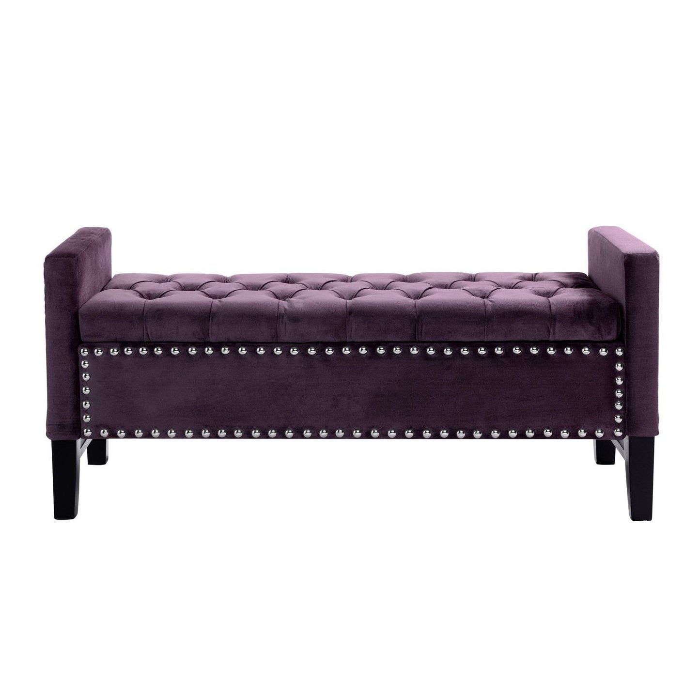 Columbus Velvet Storage Bench