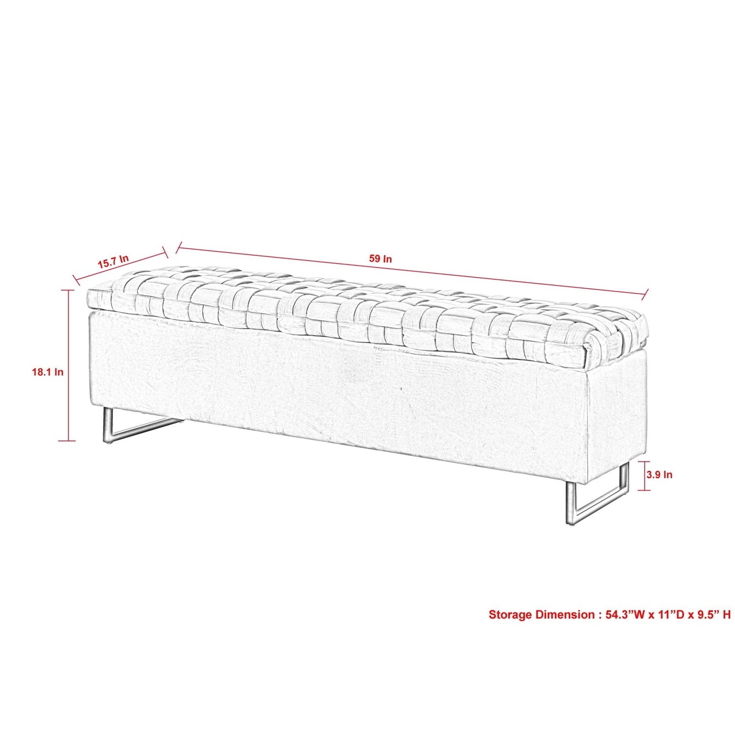 Navea Storage Bench