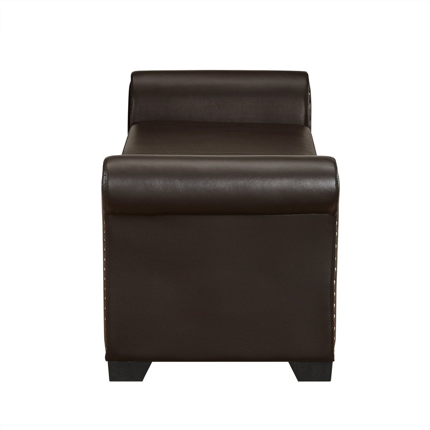 Noah PU Leather Storage Bench