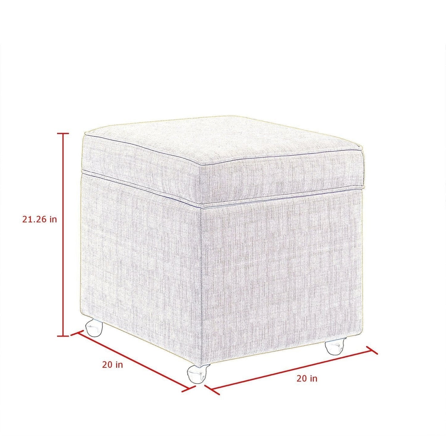 Harrison Storage Cube Ottoman