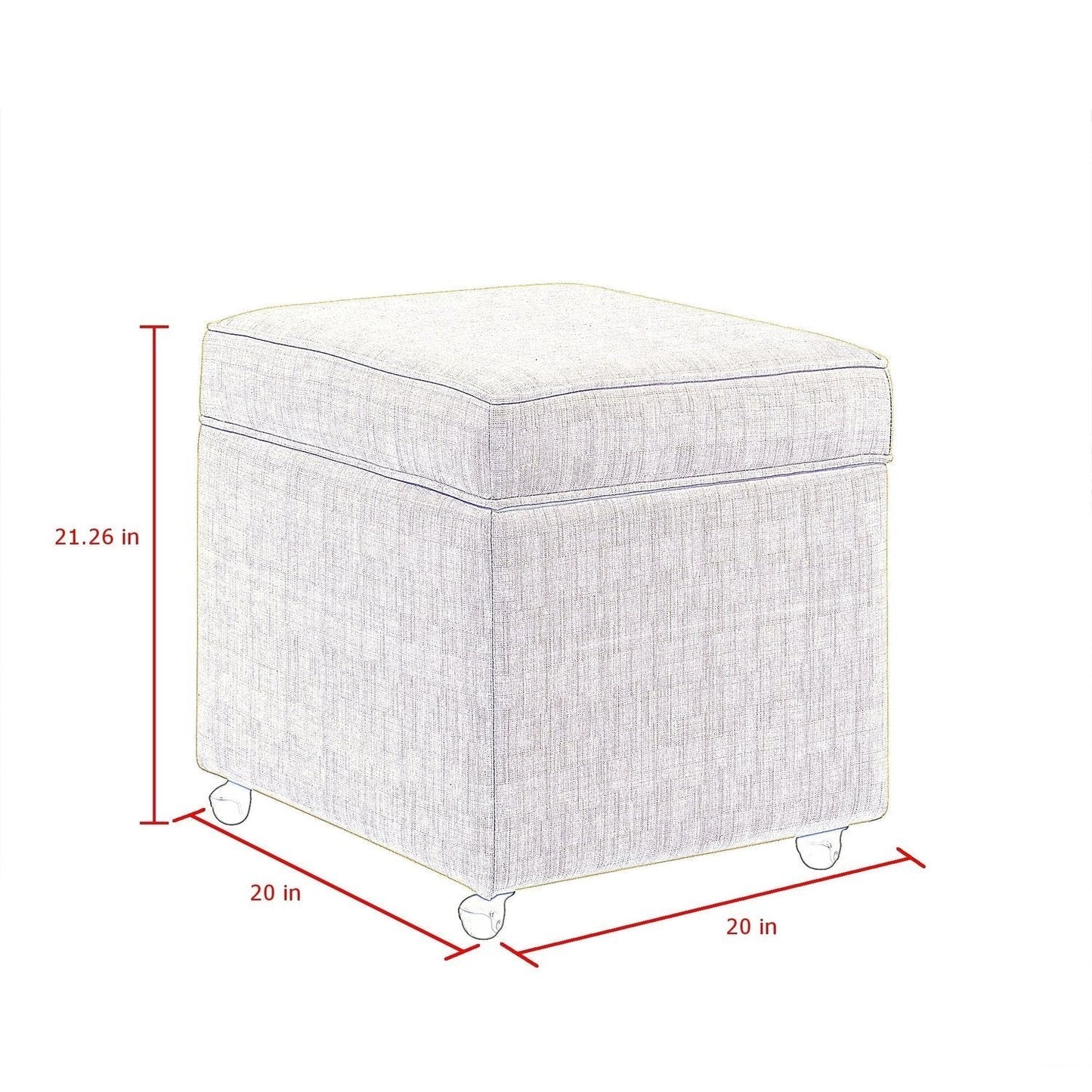 Harrison Storage Cube Ottoman