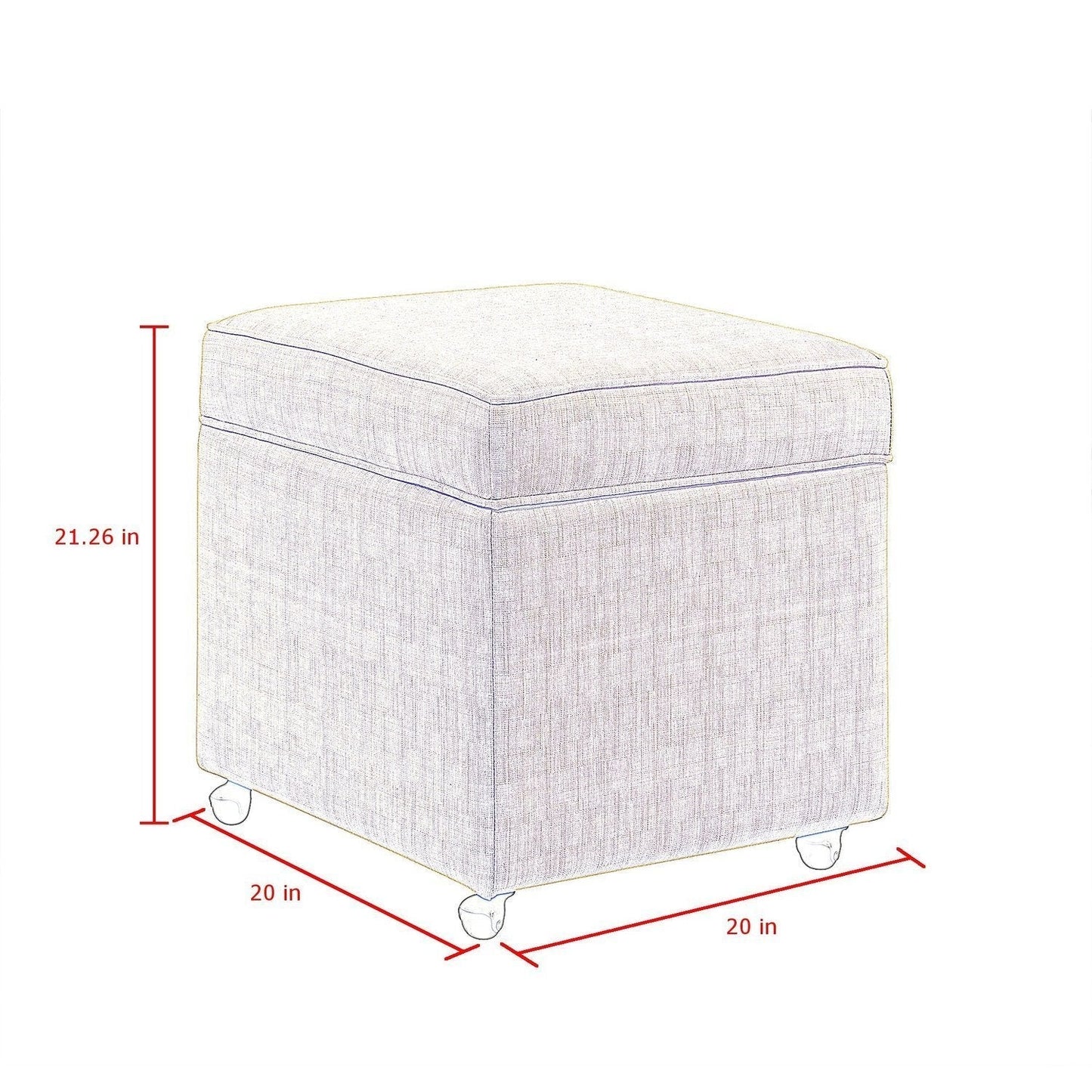 Harrison Storage Cube Ottoman