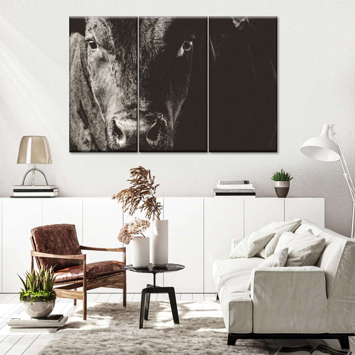 Black Angus Bull Wall Art