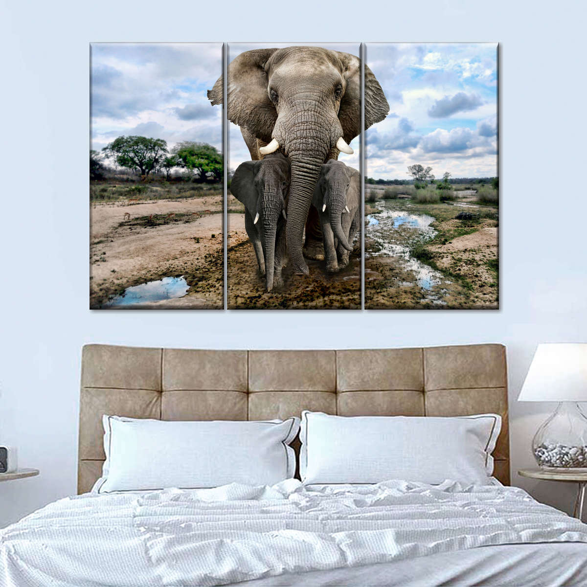 Safari Elephants Wall Art