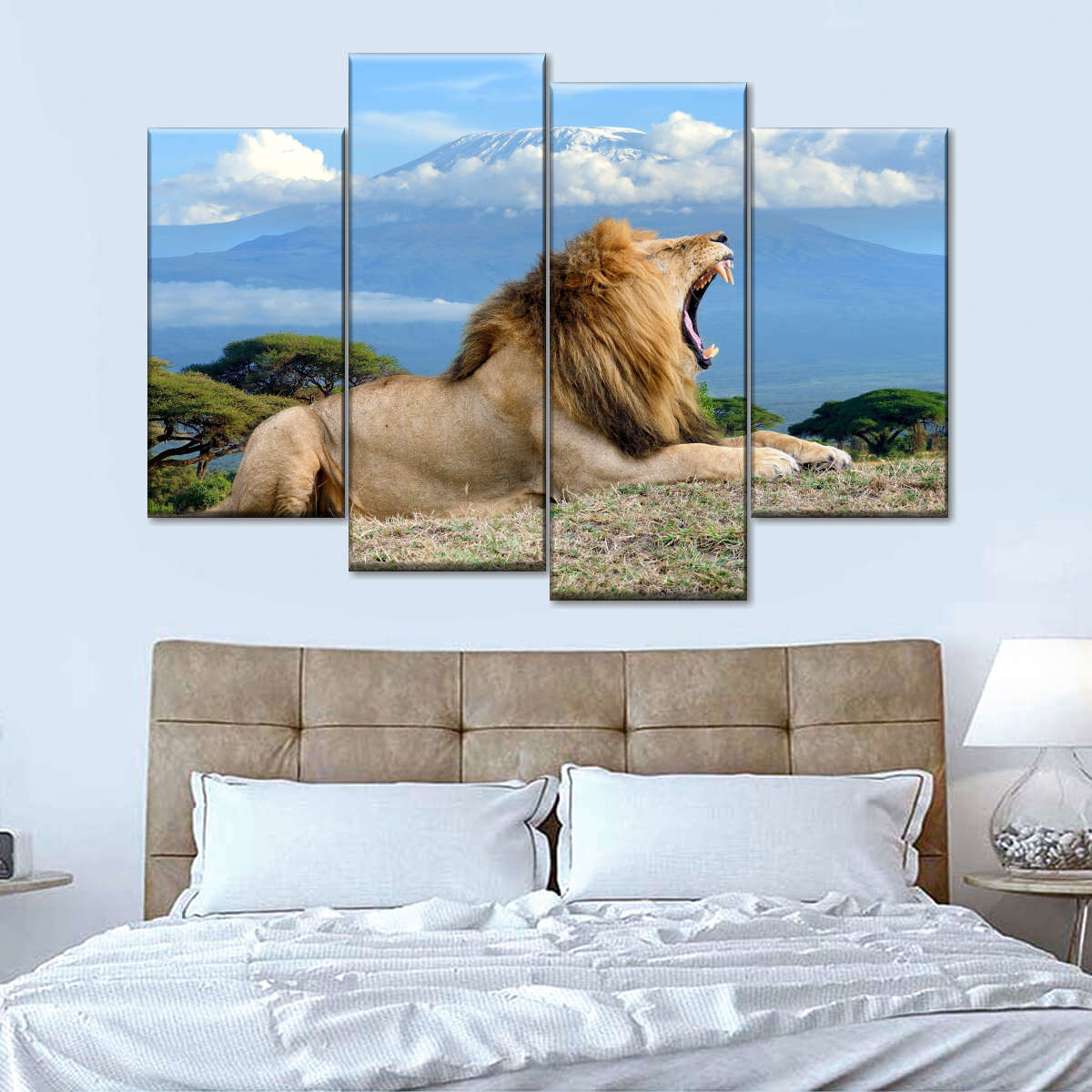 Roaring Safari Lion Wall Art