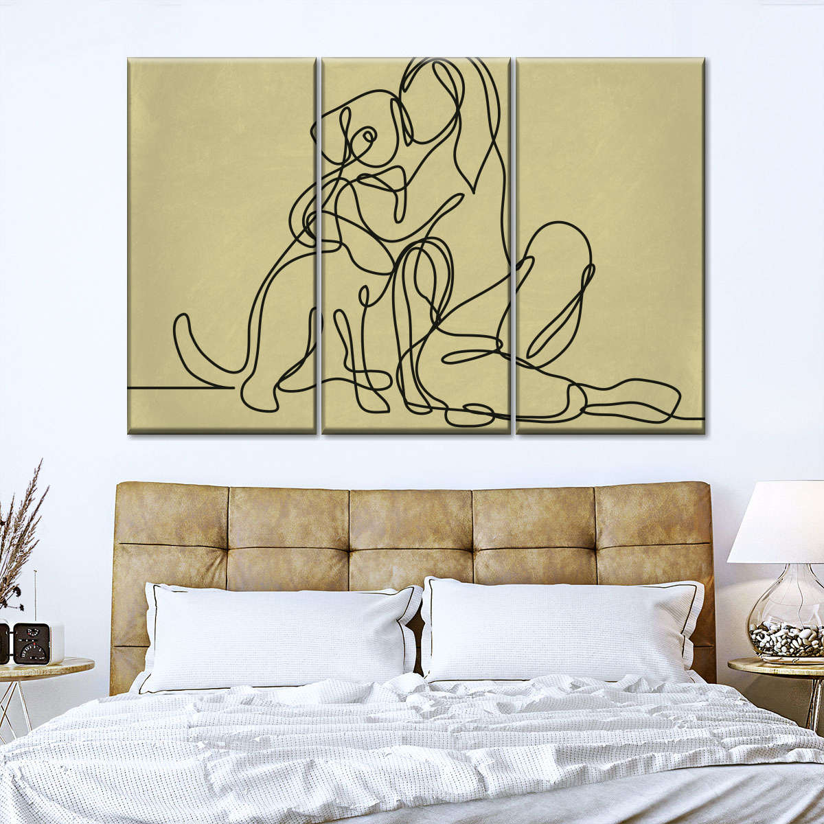 Woman Loving Dog Wall Art